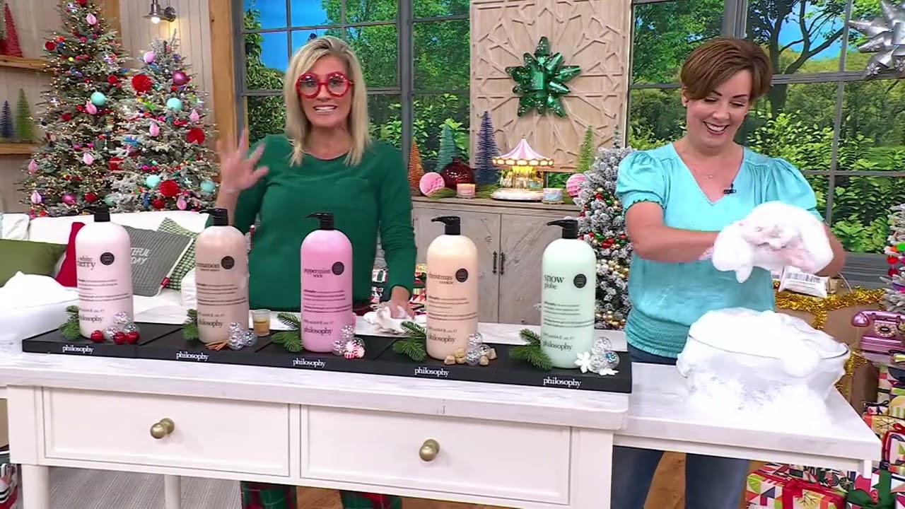 philosophy Christmas in July mega shower gel Auto-Delivery on QVC