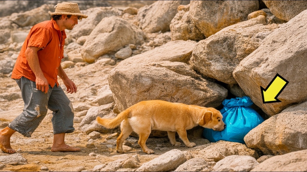 LHE DERAM SOMENTE UM TERRENO PEDREGOSO… MAS O QUE SEU CACHORRO ENCONTROU ALI…