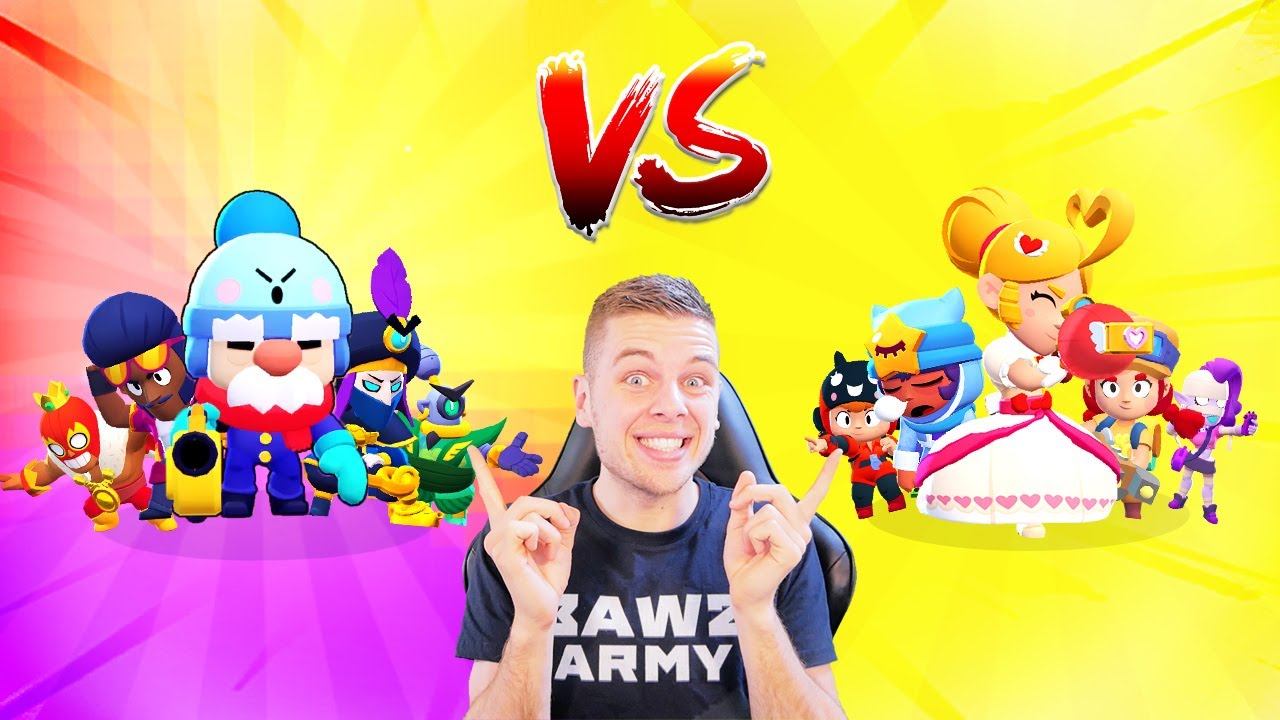 JONGENS VS MEIDEN IN BRAWL STARS!!