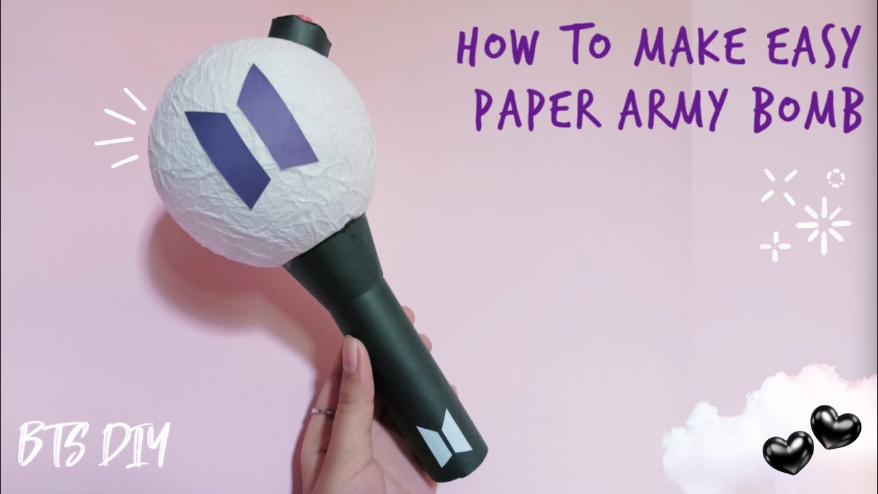 Easy paper ARMY Bomb making diy | BTS diy without printing