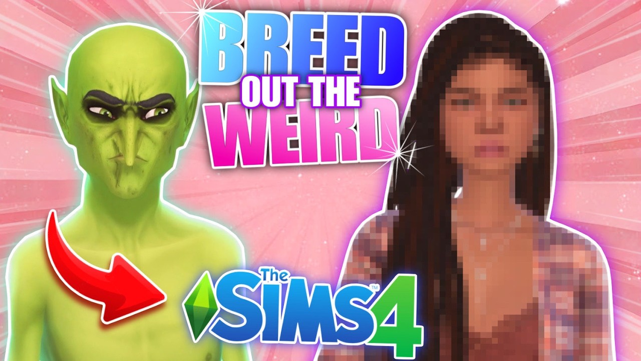 Выведите СТРАННЫХ!! Sims 4 CAS Challenge