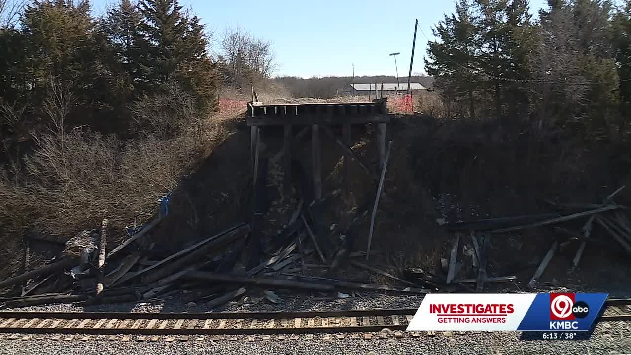Ray County residents still driving around downed Union Pacific bridge with no timeline for repair