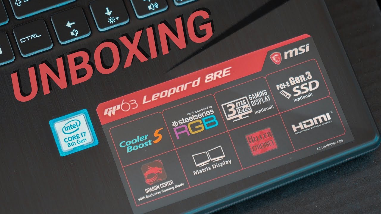 Best Gaming Laptop - MSI GP63 Leopard Unboxing and Review - i7-8750H/16GB RAM/6GB GTX 1060 Graphics