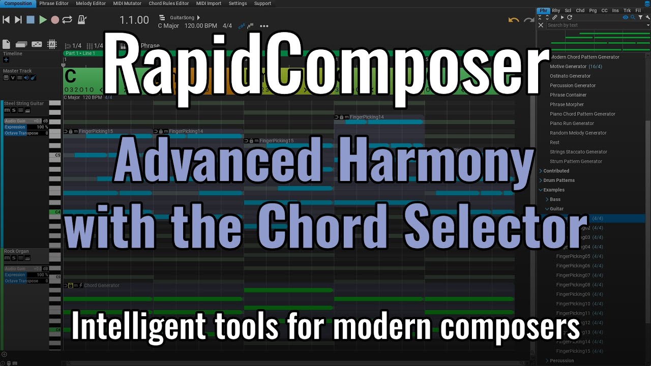 Advanced Harmony with the Chord Selector in RapidComposer #songwriter #musicproducer #musictheory