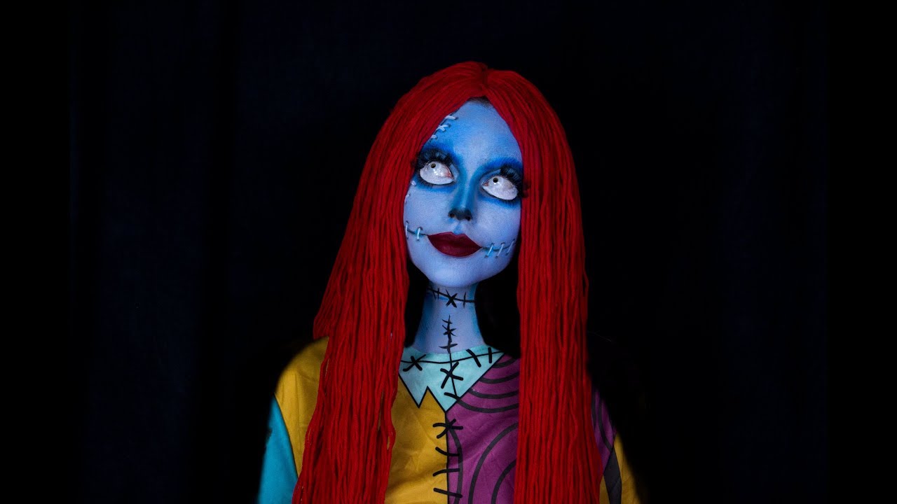The Nightmare Before Christmas Sally Makeup tutorial