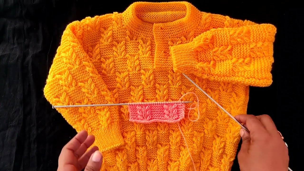 Learn to Make Baby Sweater | (Knitting) Pattern | Hand Knitted Sweater Design (आसान तरीके से बनाए)