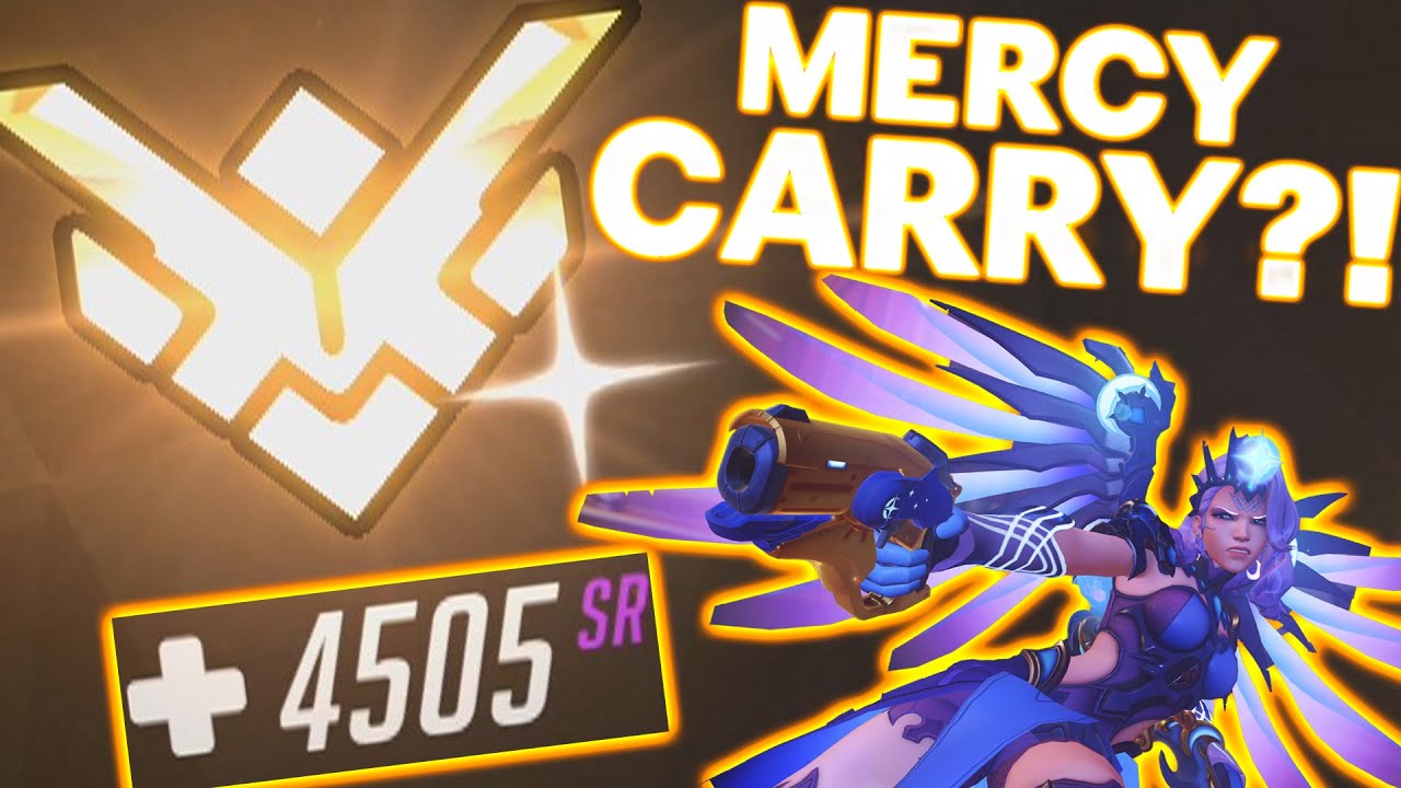 CARRYING A 4500+ SR GAME AS MERCY?! - Overwatch