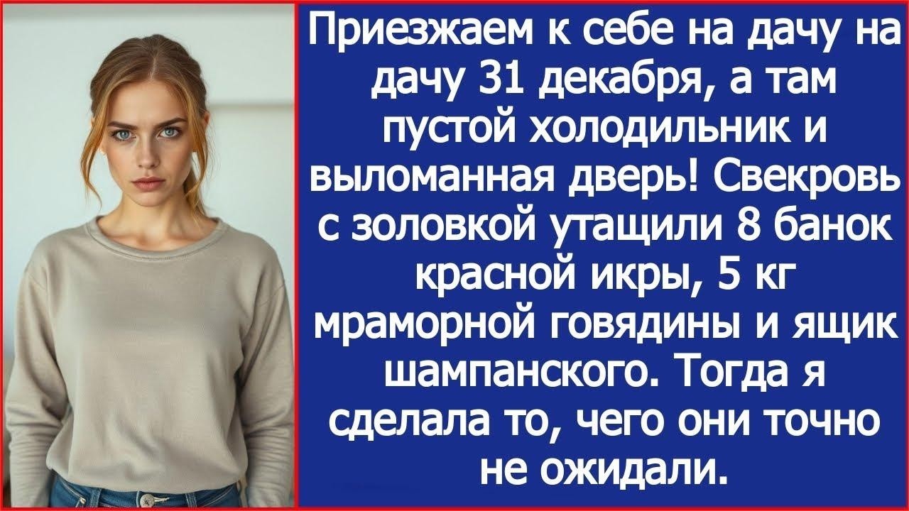 Мы приехали к себе на дачу 31 декабря, а там пустой холодильник и выломанная дверь!