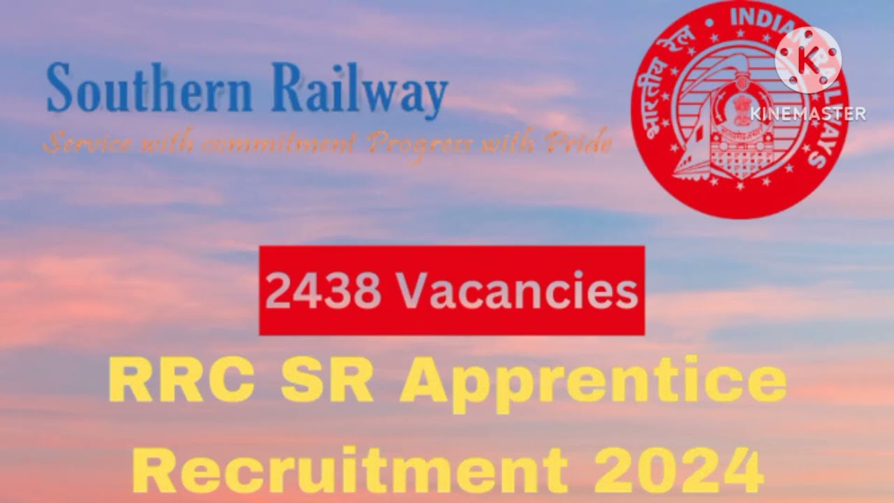 RRC Southern Railway Apprentice Recruitment 2024,Railway vacancy 2024, Indian Railway,Recruitment,
