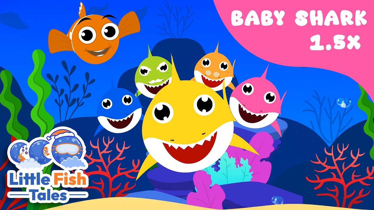 Can You Dance to the FASTER Baby Shark? | Little Fish Tales | 