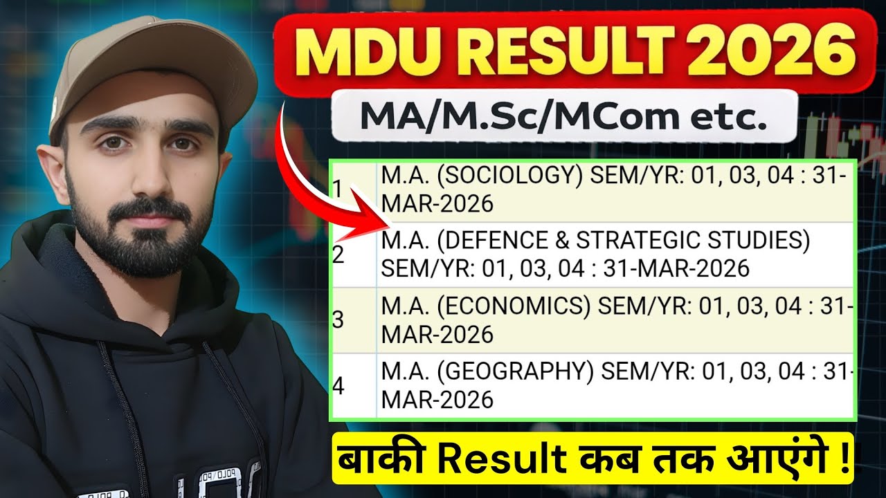 MDU Result 2026 || Mdu Exams Result || Mdu Exams Result 2026 || MDU Reappear Result #mduresult