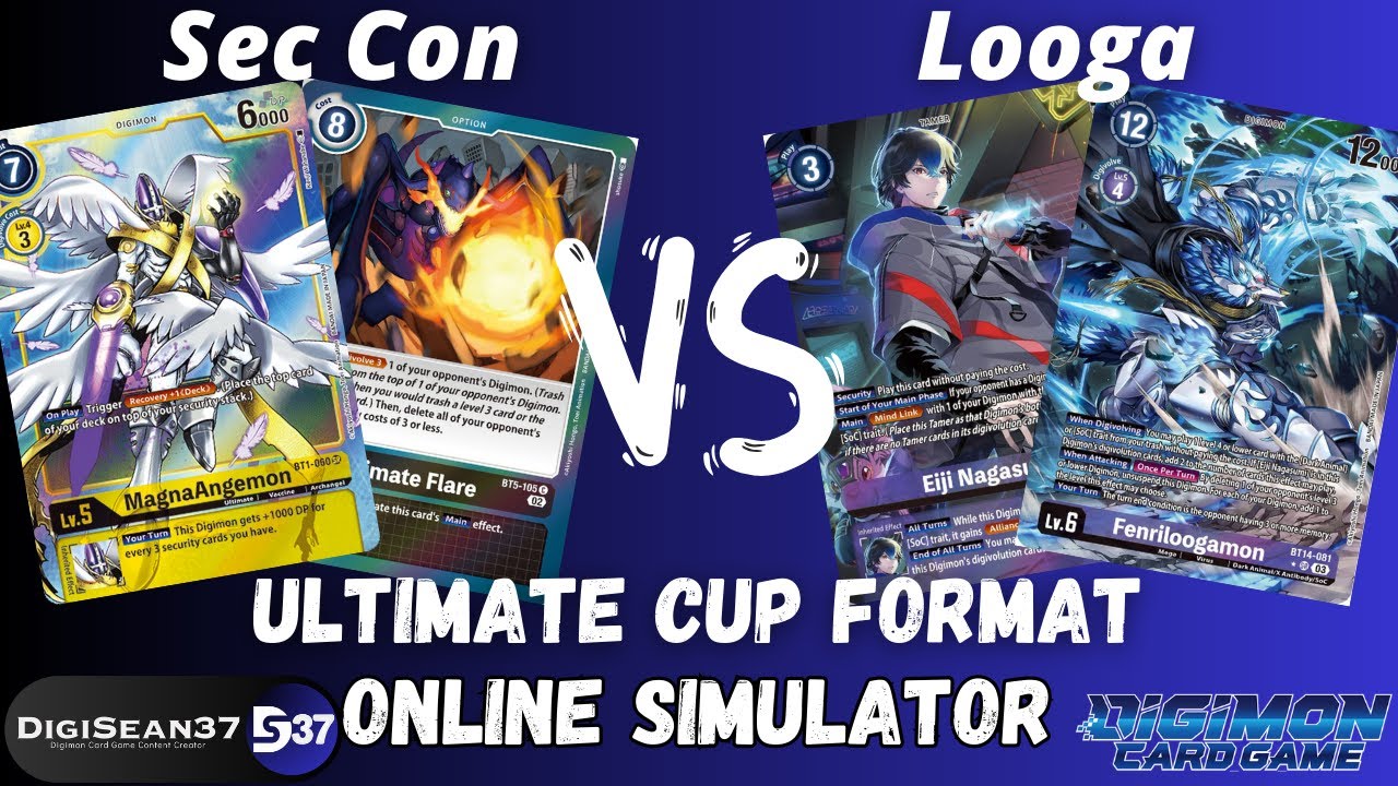 Security Control VS Loogamon: Ultimate Cup Format | Digimon Card Game | BT14 Blast ACE
