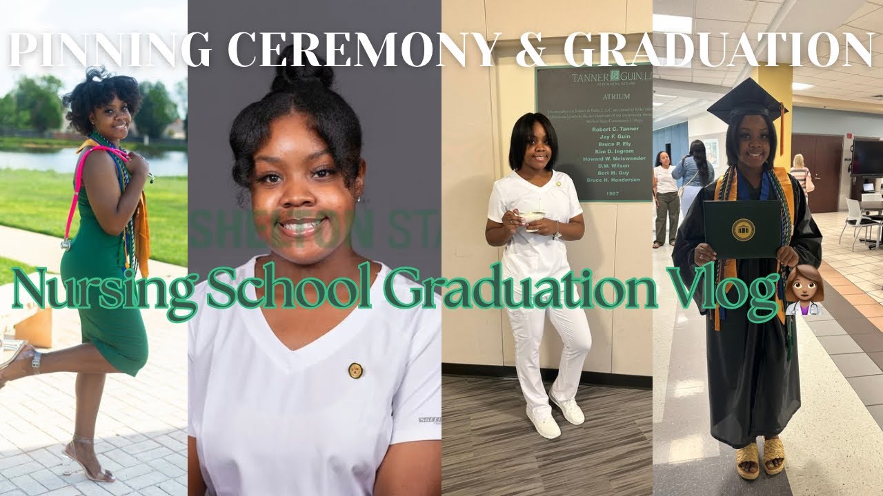 GRADUATED NURSING SCHOOL VLOG🩺🎓| GRWM, PINNING CEREMONY, GRADUATION DAY