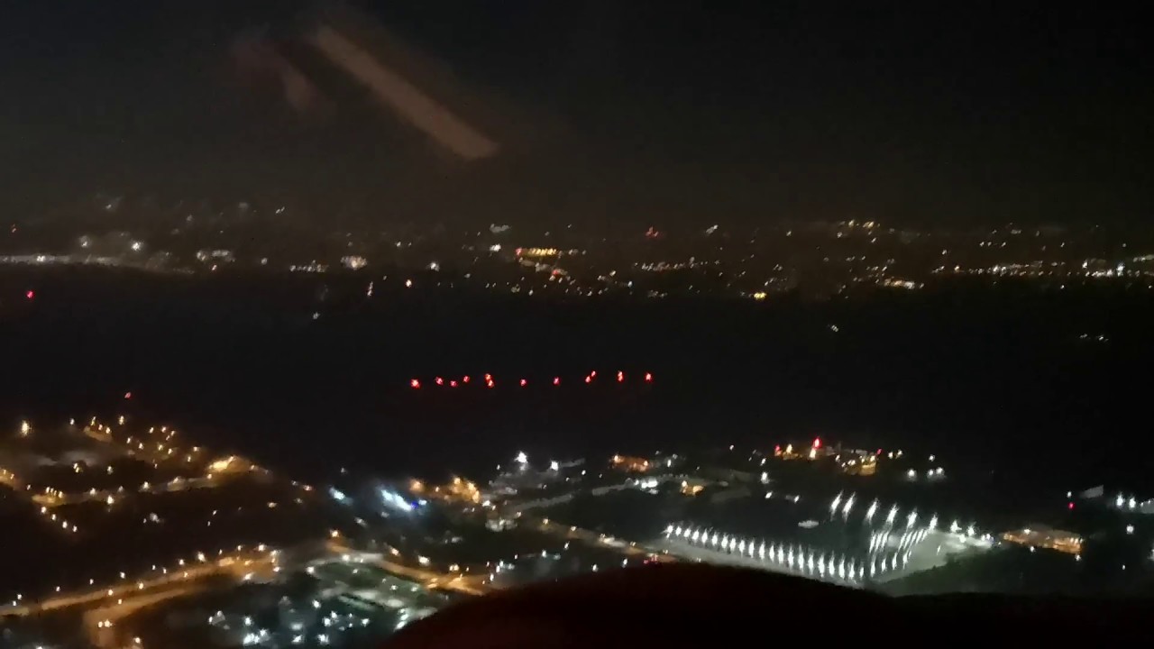 Warsaw vfr night landing.
