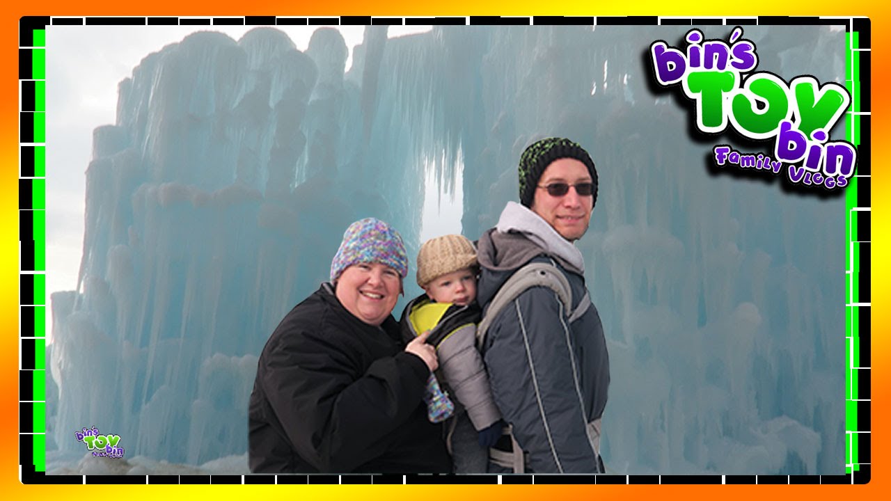 Real Life Elsa Ice Palace in Lincoln, NH!! 1.31.2016 | BinsToyBin Daily Vlogs