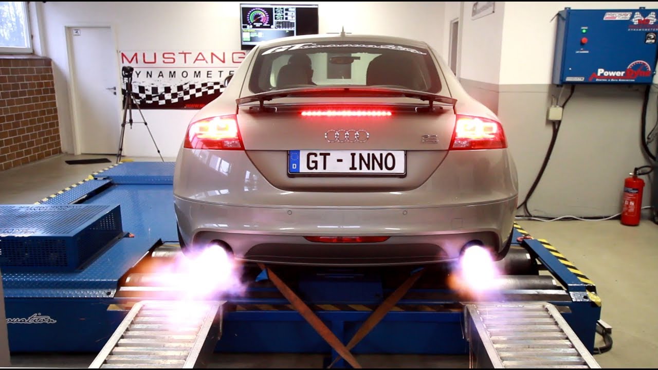 BRUTAL Audi TT 3.2 | Launch control - Antilag - flames