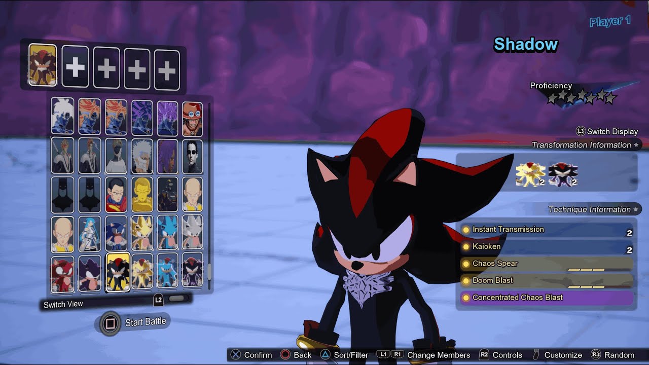Dragon Ball Sparking Zero - Shadow VS Sonic