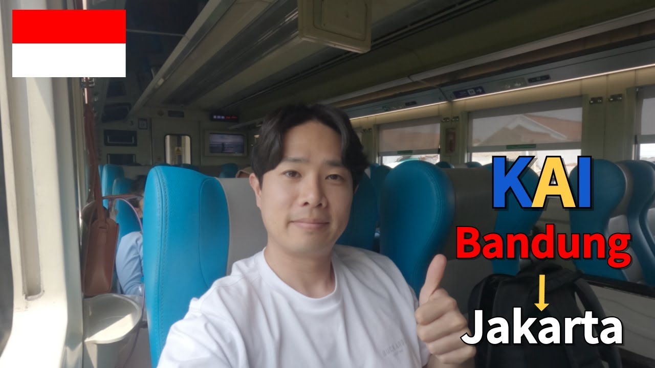 Taking KAI train from Bandung to Jakarta🇮🇩