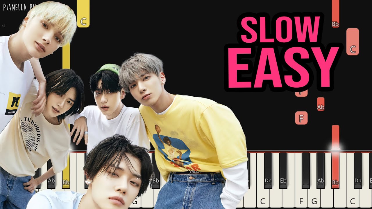 TXT - Deja Vu | SLOW EASY Piano Tutorial by Pianella Piano