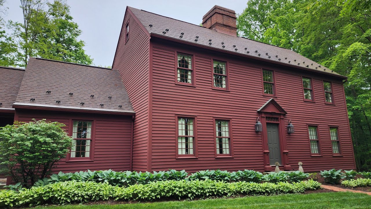 Gorgeous Home Tour! Colonial Antiques Saltbox How to Decorate with Primitives Tina & Clayton Parsons