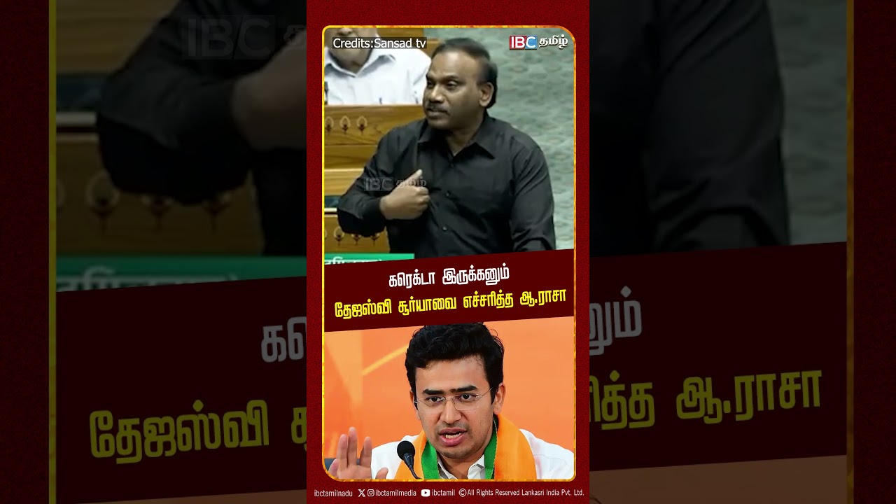 கரெக்டா இருக்கனும் - தேஜஸ்வி சூர்யாவை எச்சரித்த ஆ ராசா | Delimitation | DMK | BJP | IBC Tamil