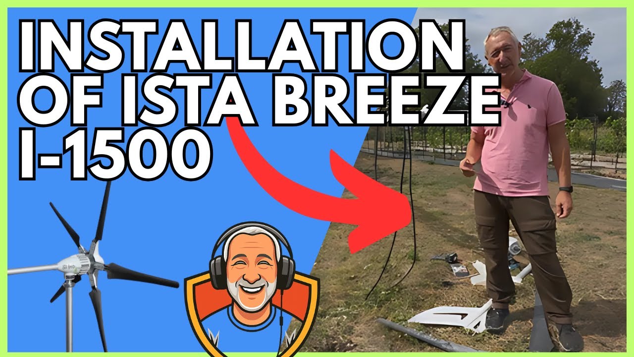 iSTA BREEZE I-1500 INSTALLATION FULL VIDEO of Small Home Wind Turbine