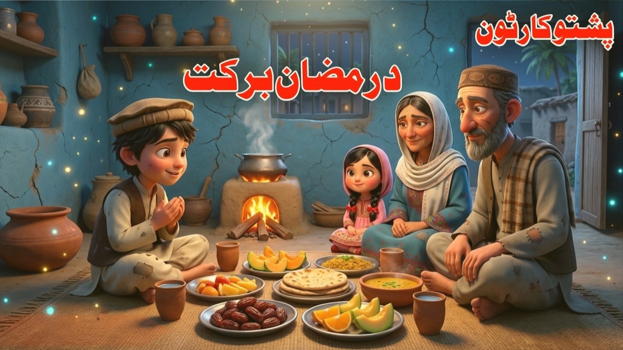 Blessings of Ramadan | Pashto Cartoon Story | Pashto Moral Story Video