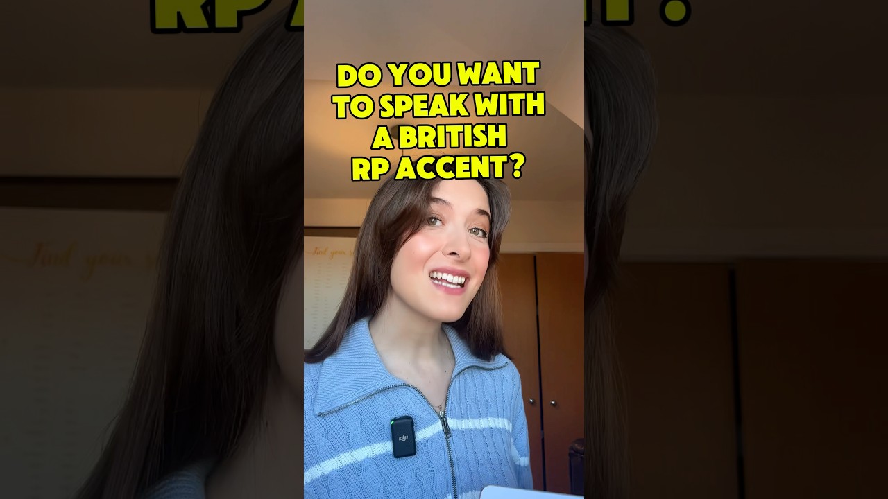 British RP Accent Tip! ✨ #english #learnenglish #englishlearning #learningenglish #esl #ielts