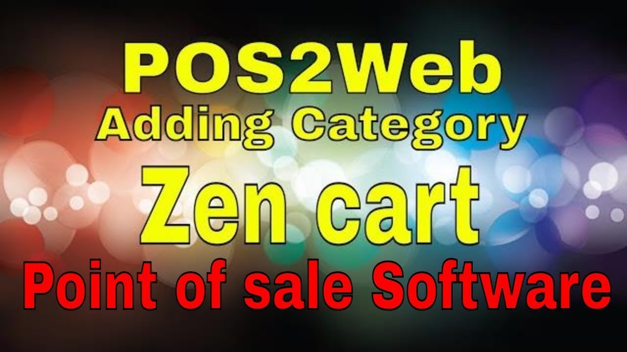 POS2Web Adding Category - update your zen cart website easy populate directly from desktop