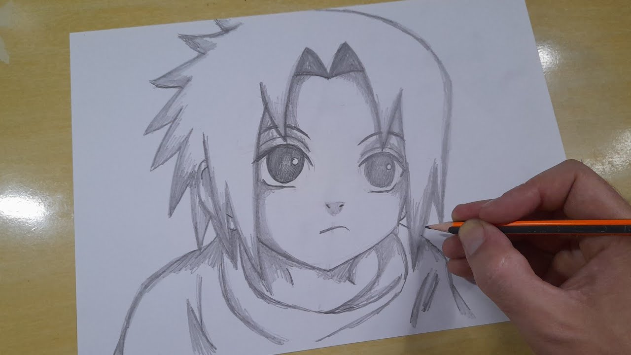 FACIL DE DESENHAR COMO DESENHAR KID SASUKE passo a passo