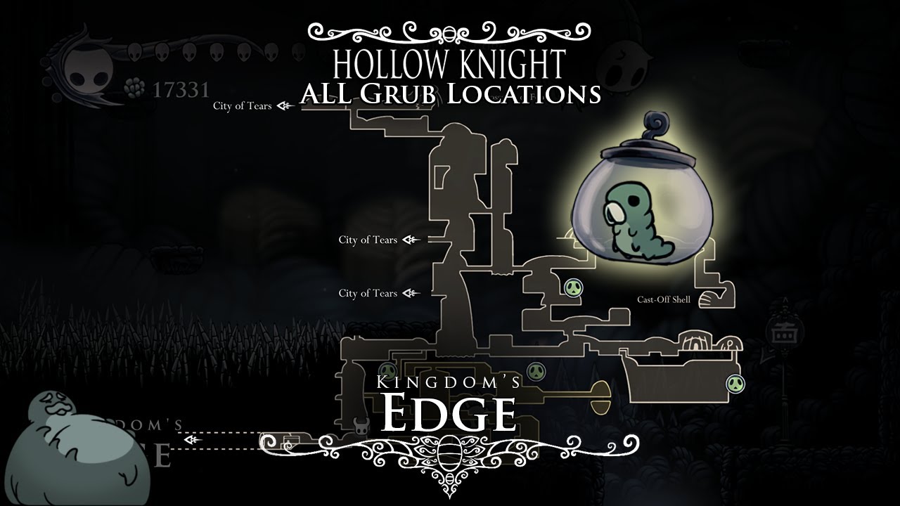 Hollow Knight - ALL Grub Locations and Tutorial/Walkthrough - Episode 7 (Kingdom's Edge)