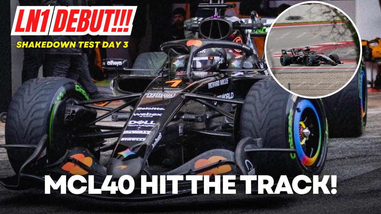 Lando Norris REVEALS The New McLaren MCL40 in Barcelona Shakedown Day 3