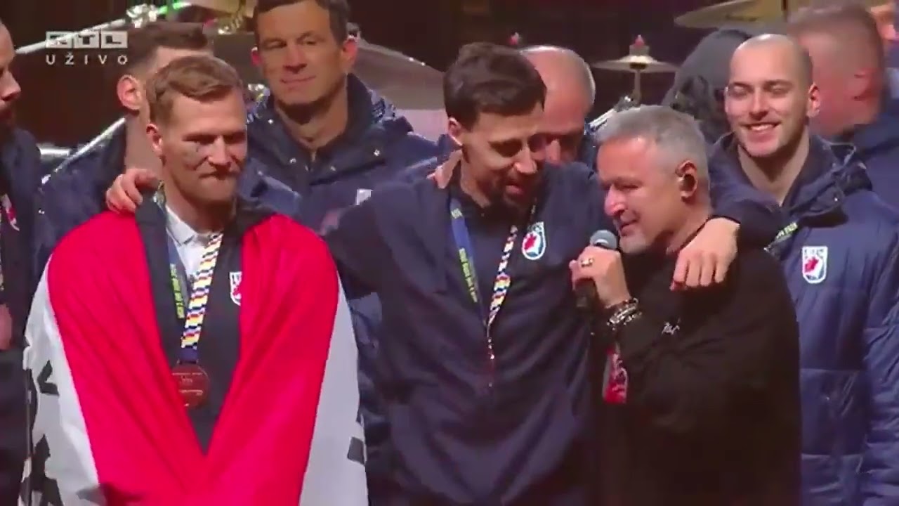 Zagreb,02.02.2026.RUKOMETAŠI i Marko Perković Thompson-Ako ne zna šta je bilo NEKA VIDI DA NAS IMA