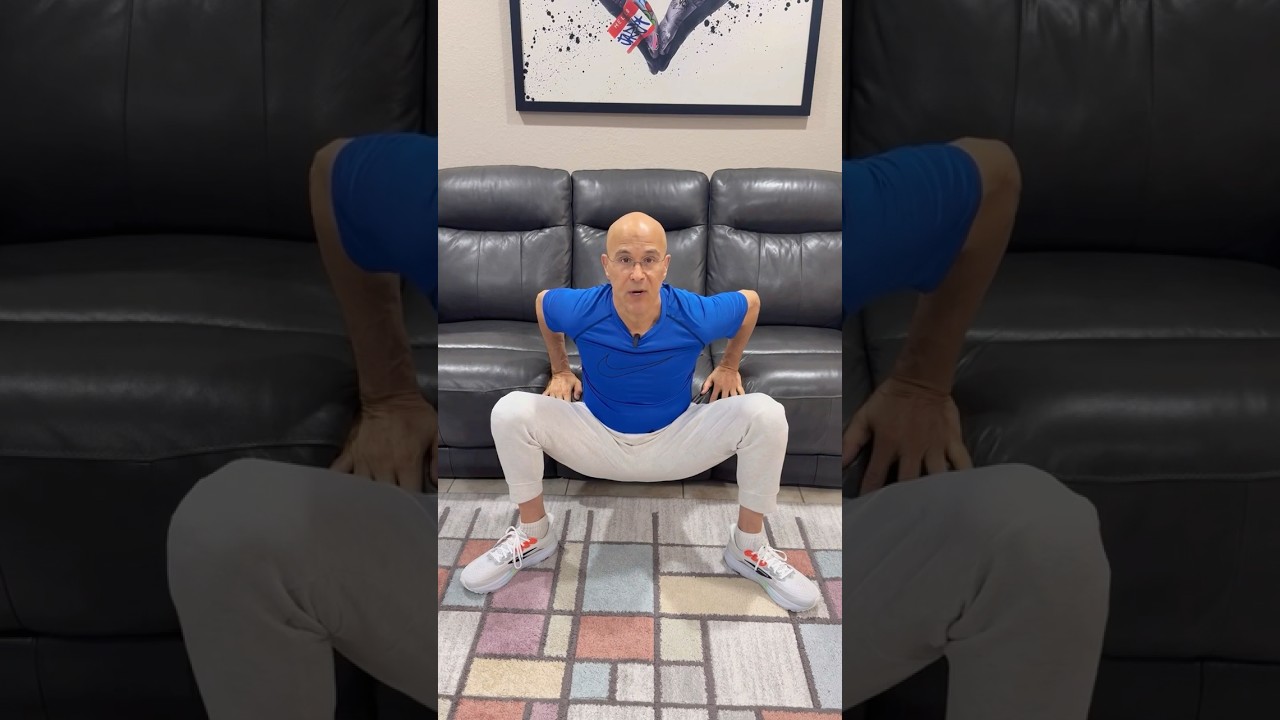 Couch Squat: Quads & Pelvic Floor Strength!  #drmandell #health #pelvicfloor #legs