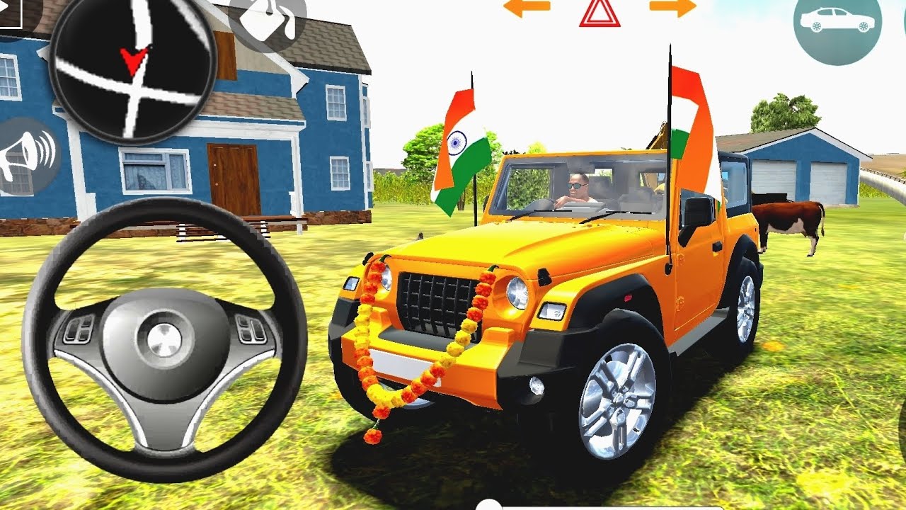 Modified Mahindra Yellow Thar 😱 Game's (Gadi wala Games)#2026 #gamer Simulator Game Indian Thar Game