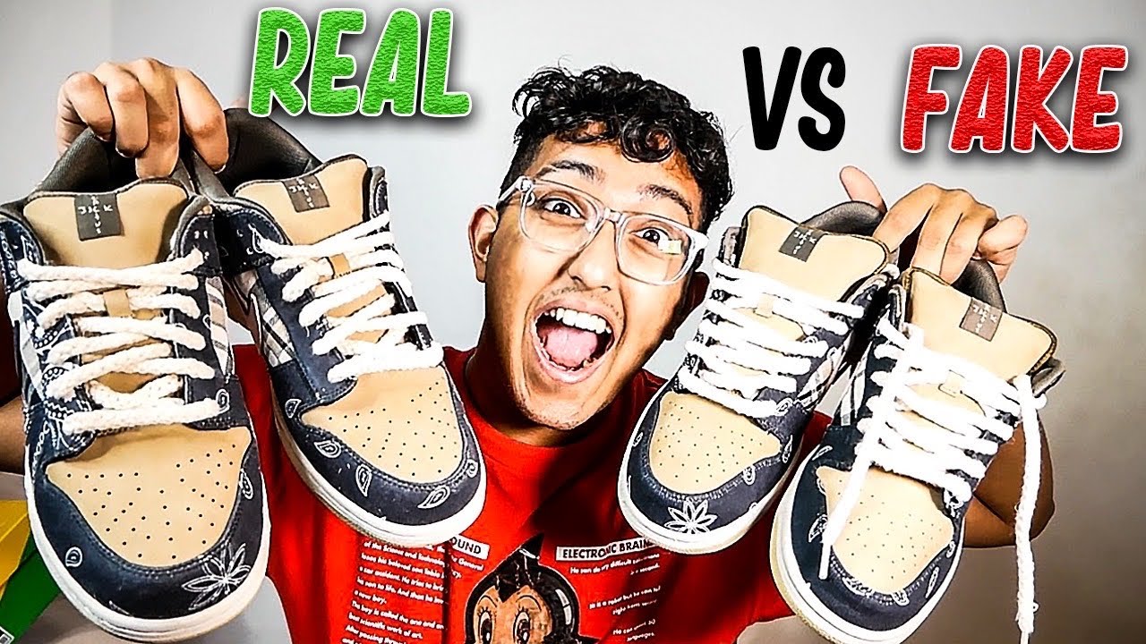 TRAVIS SCOTT NIKE SB DUNK REAL VS FAKE ! *Best Fake*