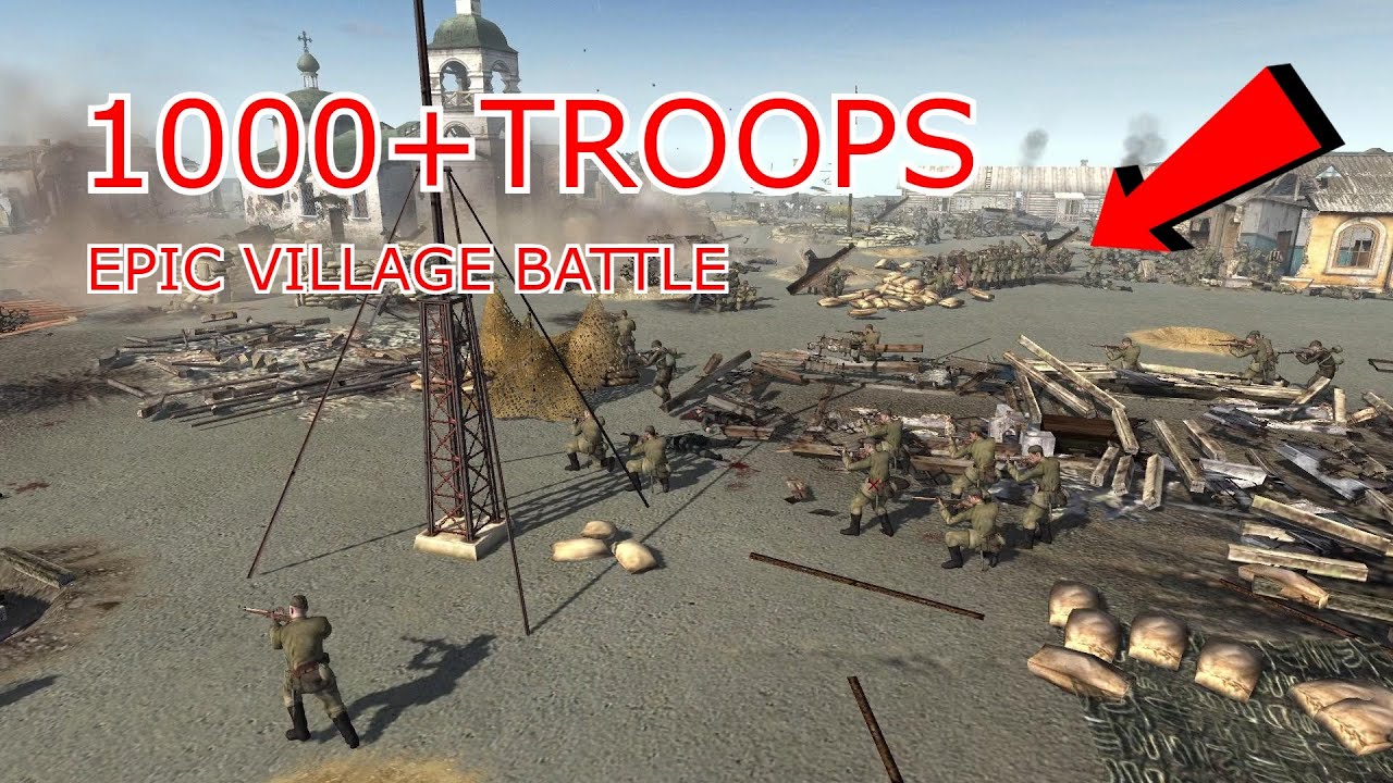 Village assault - 1000+troops - Holding the line
