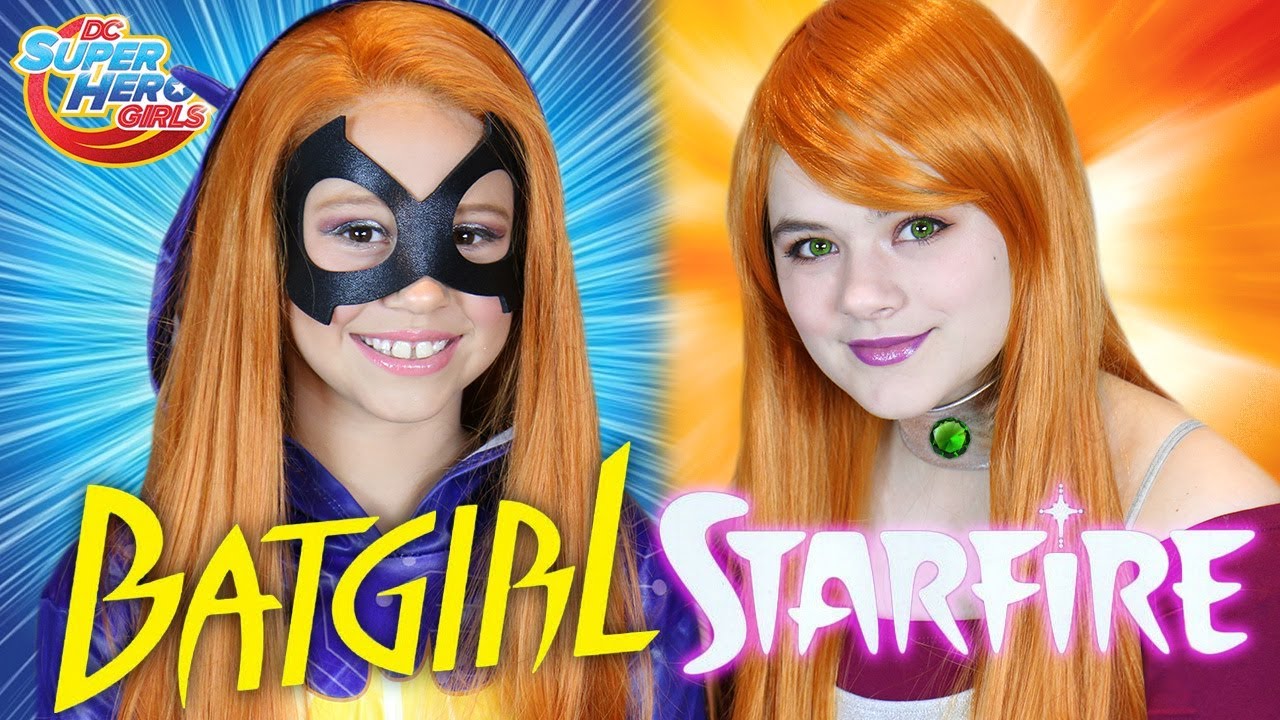 Batgirl & Starfire DC Superhero Girls Makeup Tutorial! With Daya Daily!