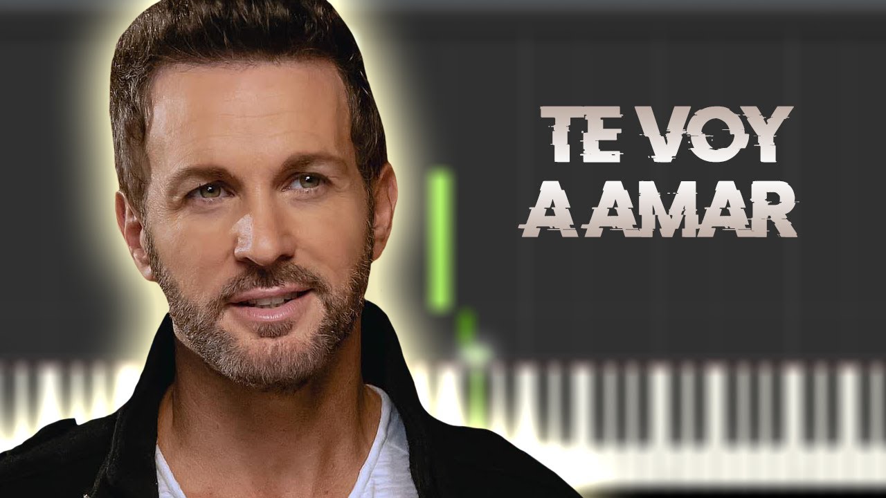 Axel - Te voy a amar | Instrumental Piano Tutorial / Partitura / Karaoke / MIDI