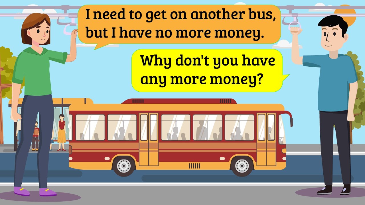 Conversation about the bus | English speaking skills practice