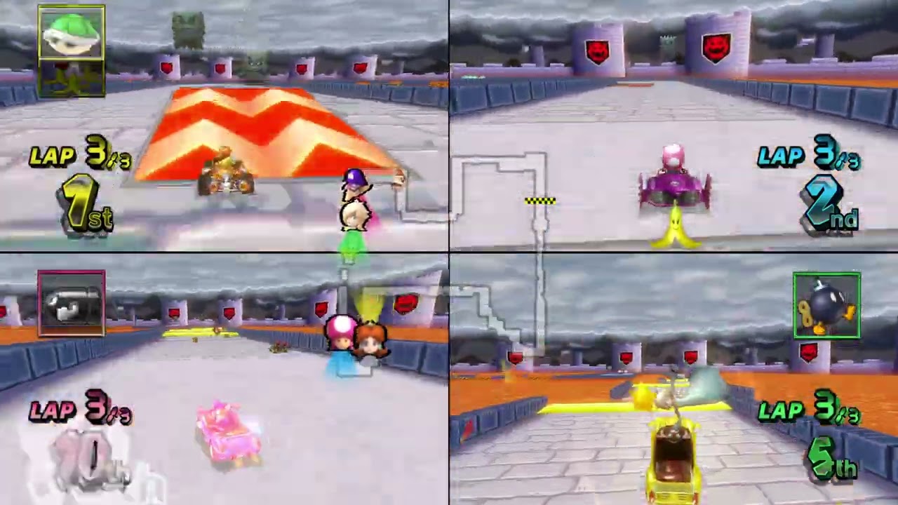 Mario Kart Wii ✦ 4 Players #680 (3 Tracks) 150cc