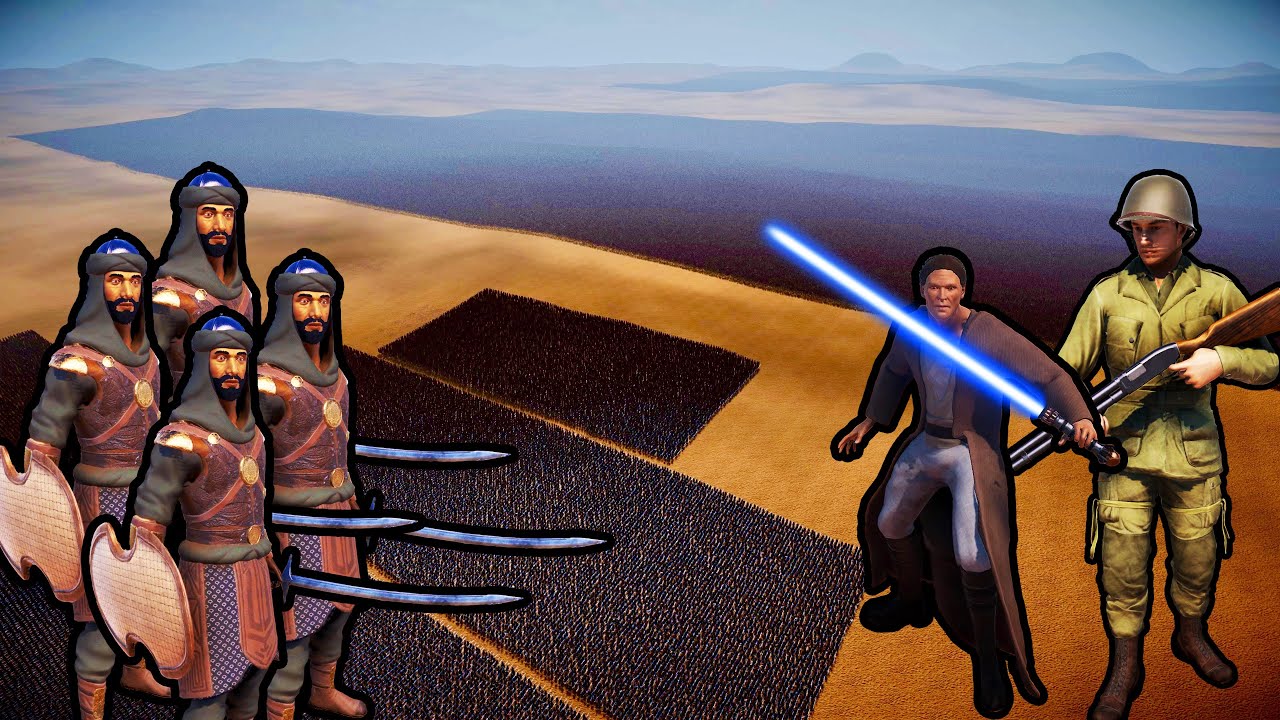 20 MILLION PERSIANS vs 60,000 JEDI KNIGHTS + 100,000 AMERICAN SOLDIER SHOTGUN | UEBS 2