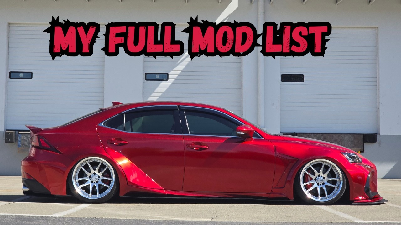 All the mods on my 2017 Lexus Is200T
