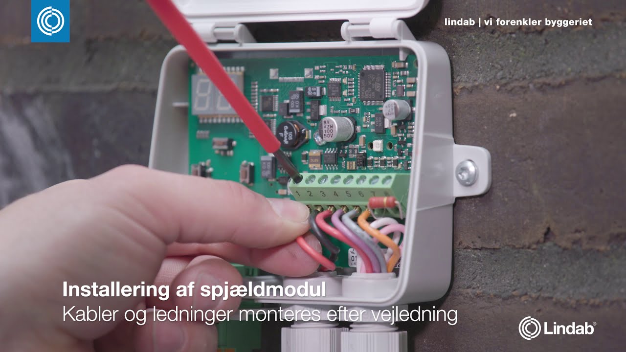 Korrekt montage af Lindab brand- og røgspjæld