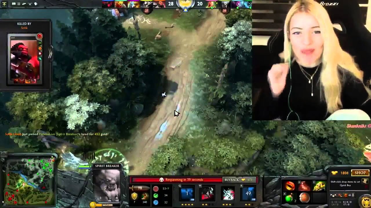 HelenaLive and AdmiralBulldog play Dota