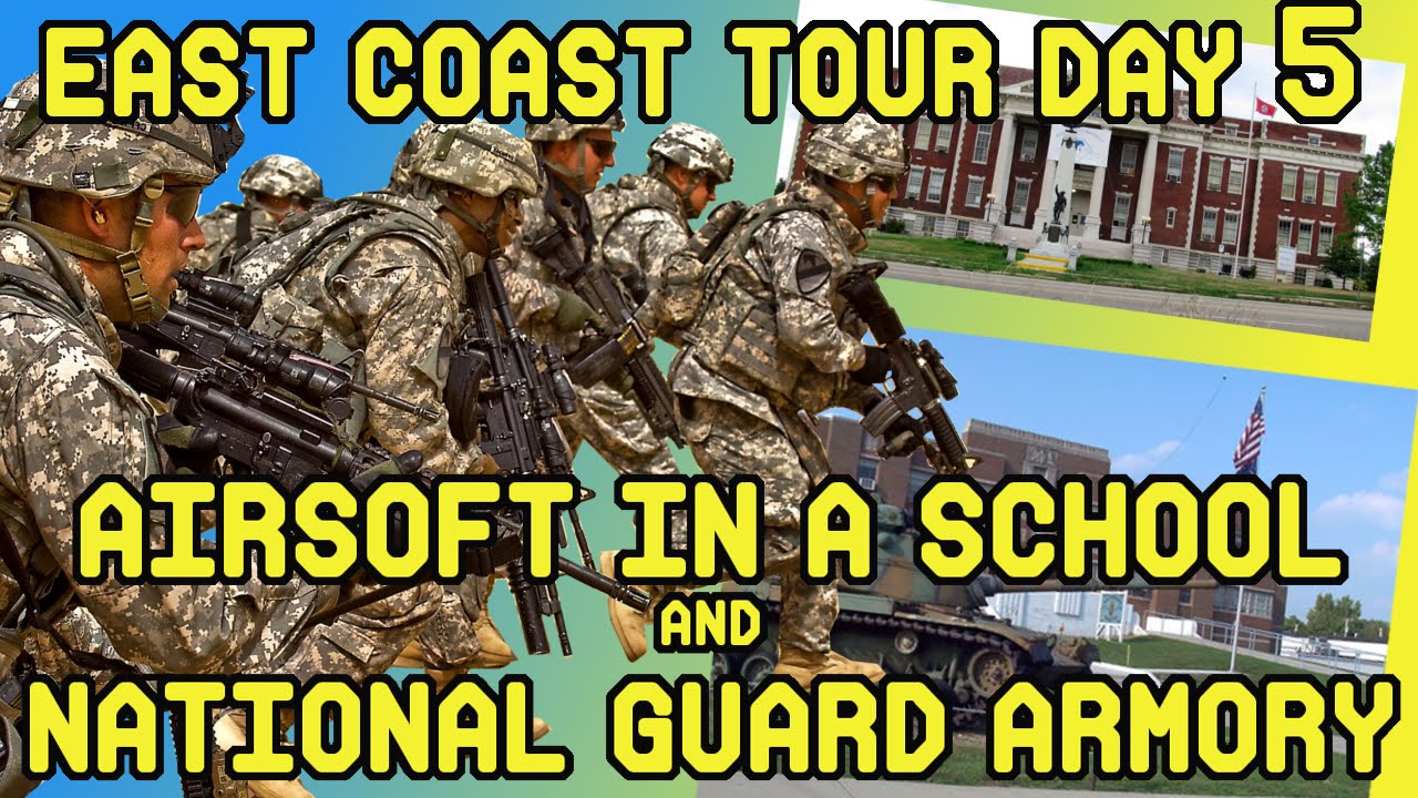 East Coast Tour Day 5: Airsoft in a National Guard Armory and a School