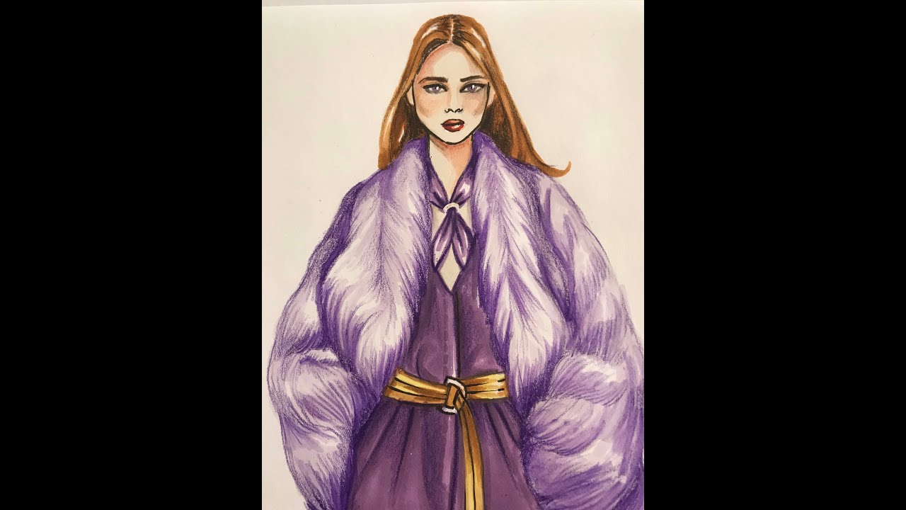 How to illustrate fur and silk with markers