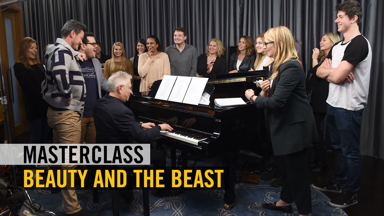 Beauty and the Beast - Masterclass with Alan Menken + Luke Evans and Josh Gad sing 