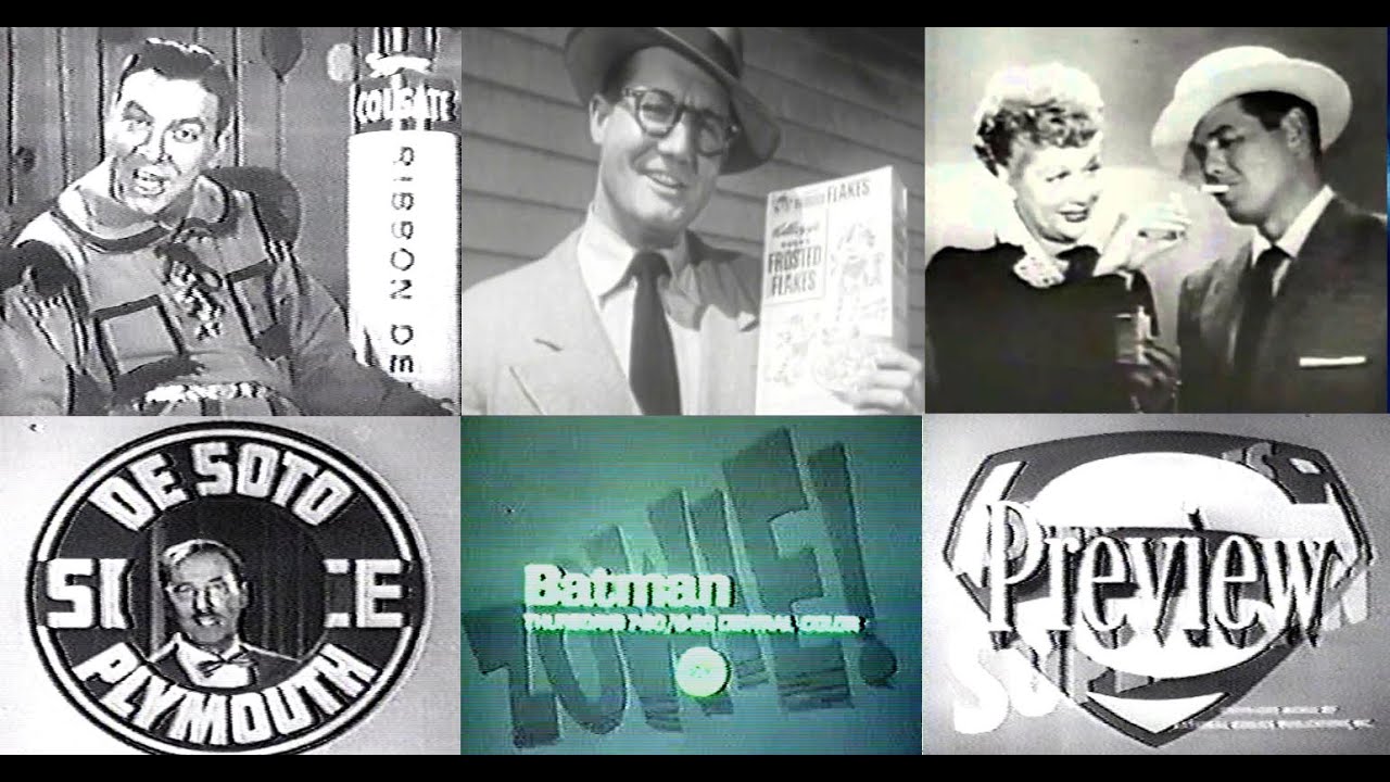 1950s-1960s TV show promos & cast product ads 40 minutes