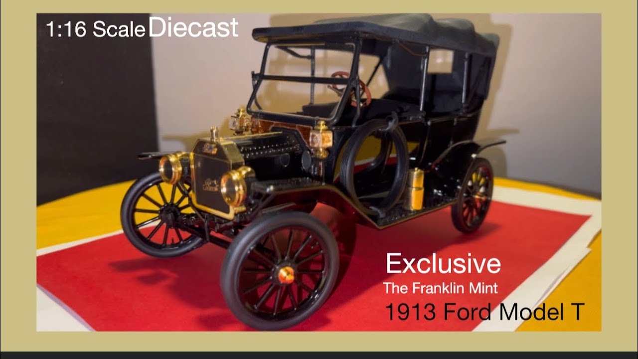 1913 Ford Model T- The Franklin Mint Precision Diecast 1:16 Scale .